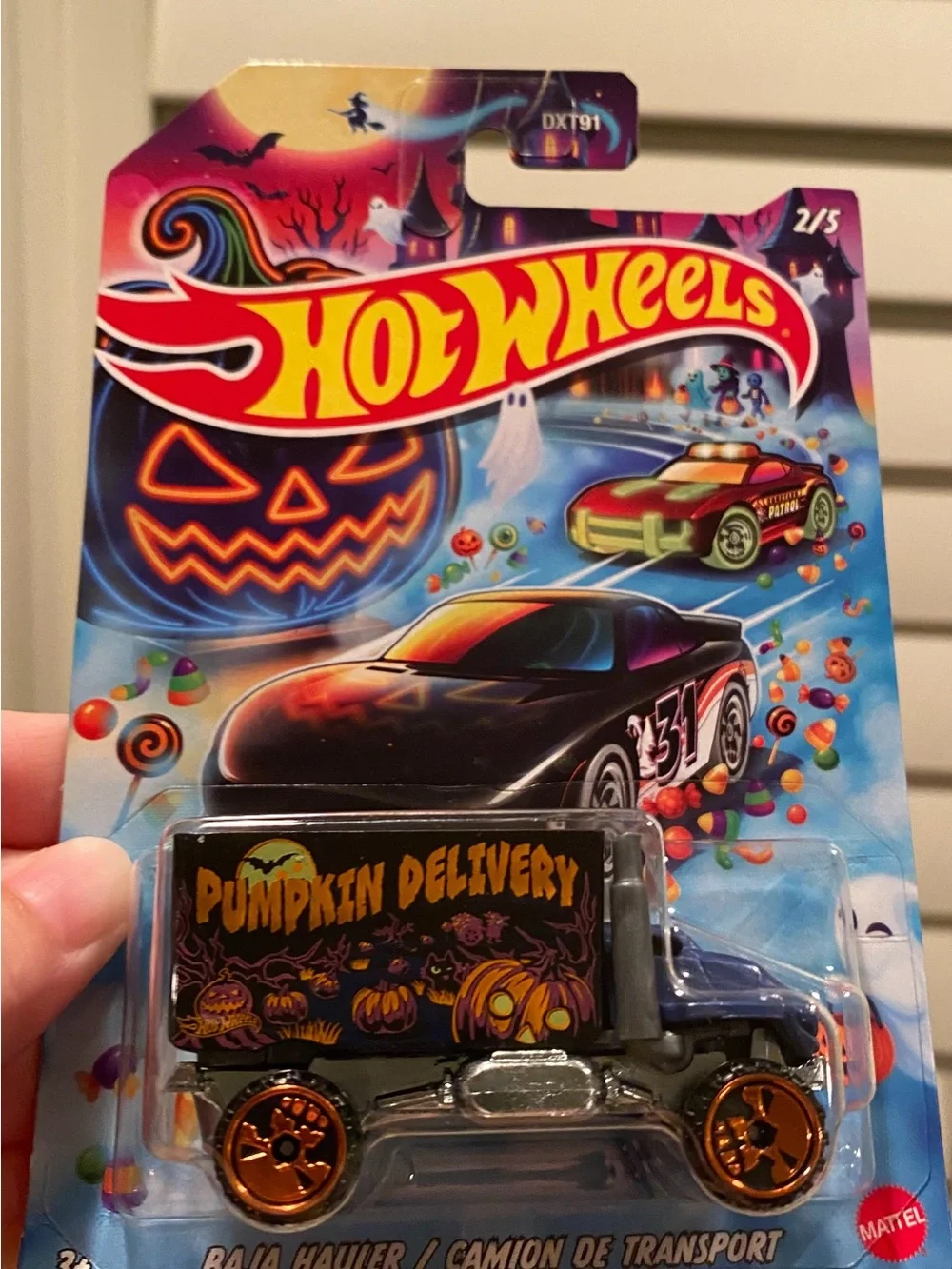 Pumpkin Delivery Halloween Truck - Black and Orange